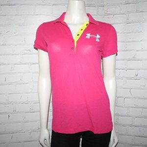 💖🔥 Hot Pink HeatGear Tee · Under Armour · Size Small